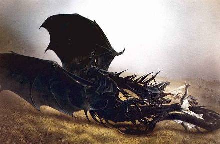 Éowyn and the Nazgûl © 1991 John Howe
